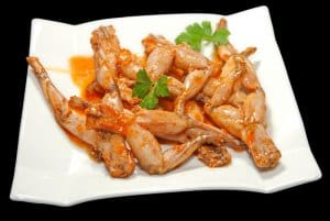 cuisses de grenouilles fraiches caramélisées à la chinoise